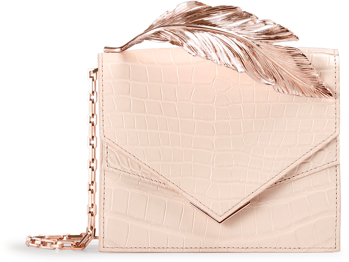 Gold - Ralph & Russo Alina Clutch, Blue (1450x900), Png Download