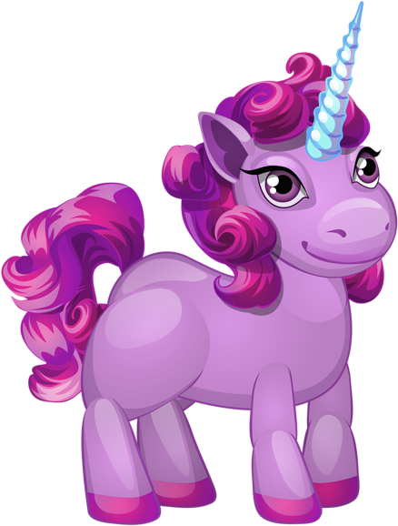 Cute Purple Pony Png Clip Art Image - Cute Pegasus Unicorn (453x600), Png Download