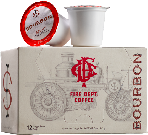 Fire Department Cups, Bourbon-infused - Fire Dept. Coffee Bourbon Infused Single Serve (934x738), Png Download