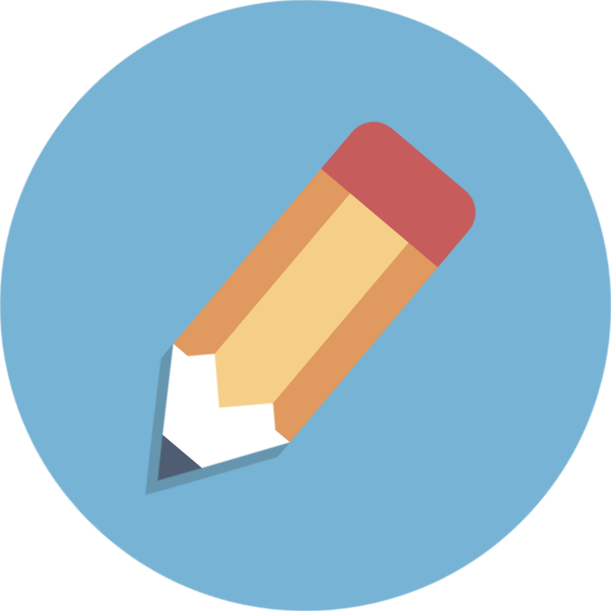 Open - Pencil Icon Circle Png (2000x2000), Png Download