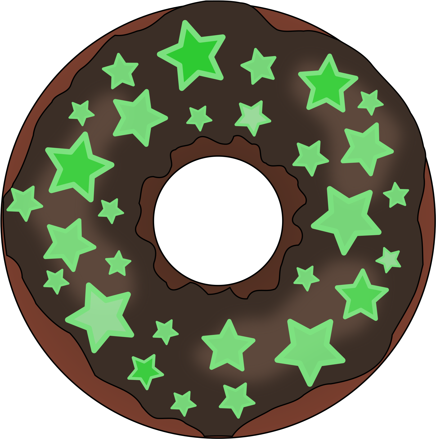 This Free Icons Png Design Of Glow In The Dark Donut (2390x2400), Png Download