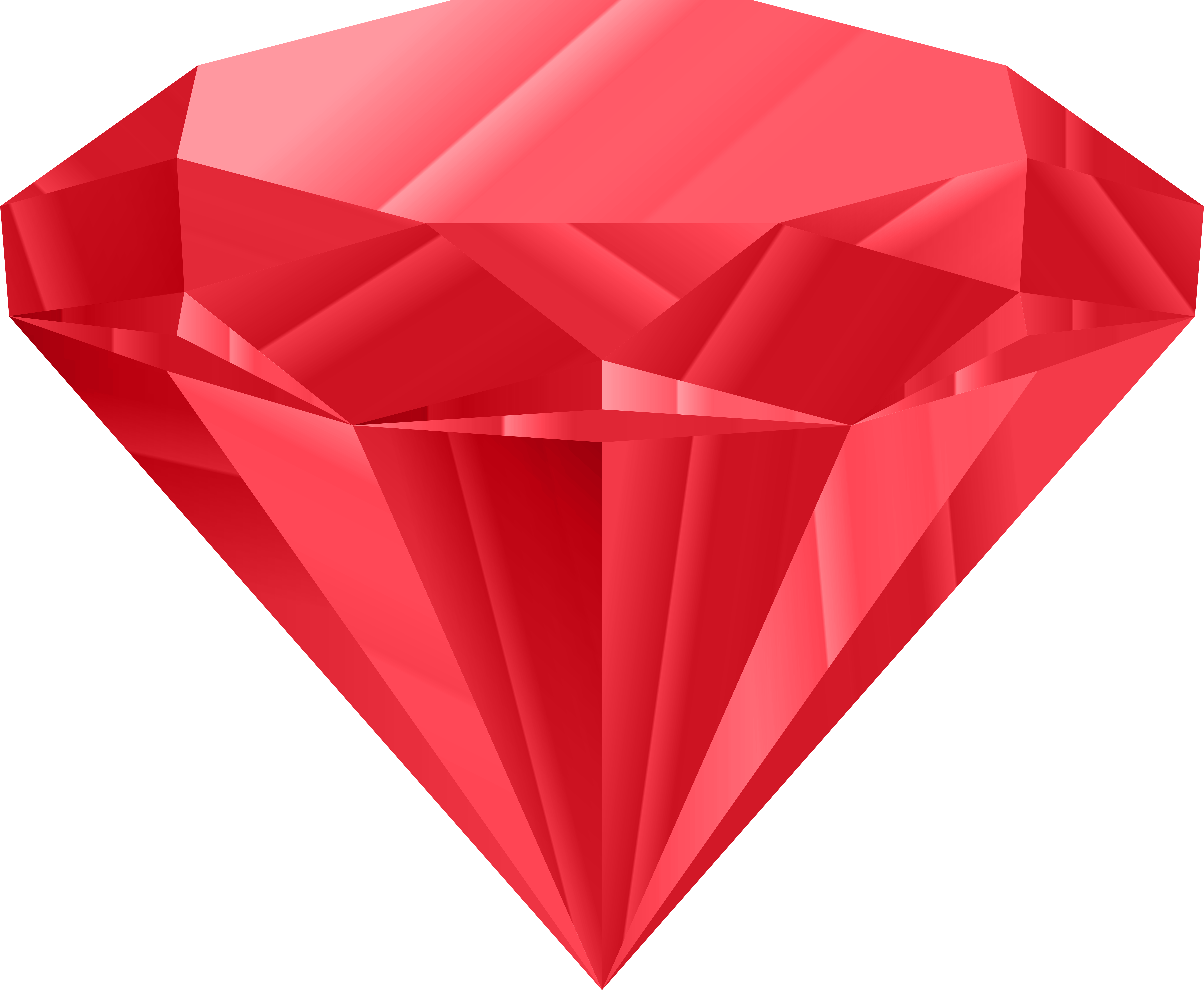 Red Diamond Png Clip Art Image (8000x6583), Png Download