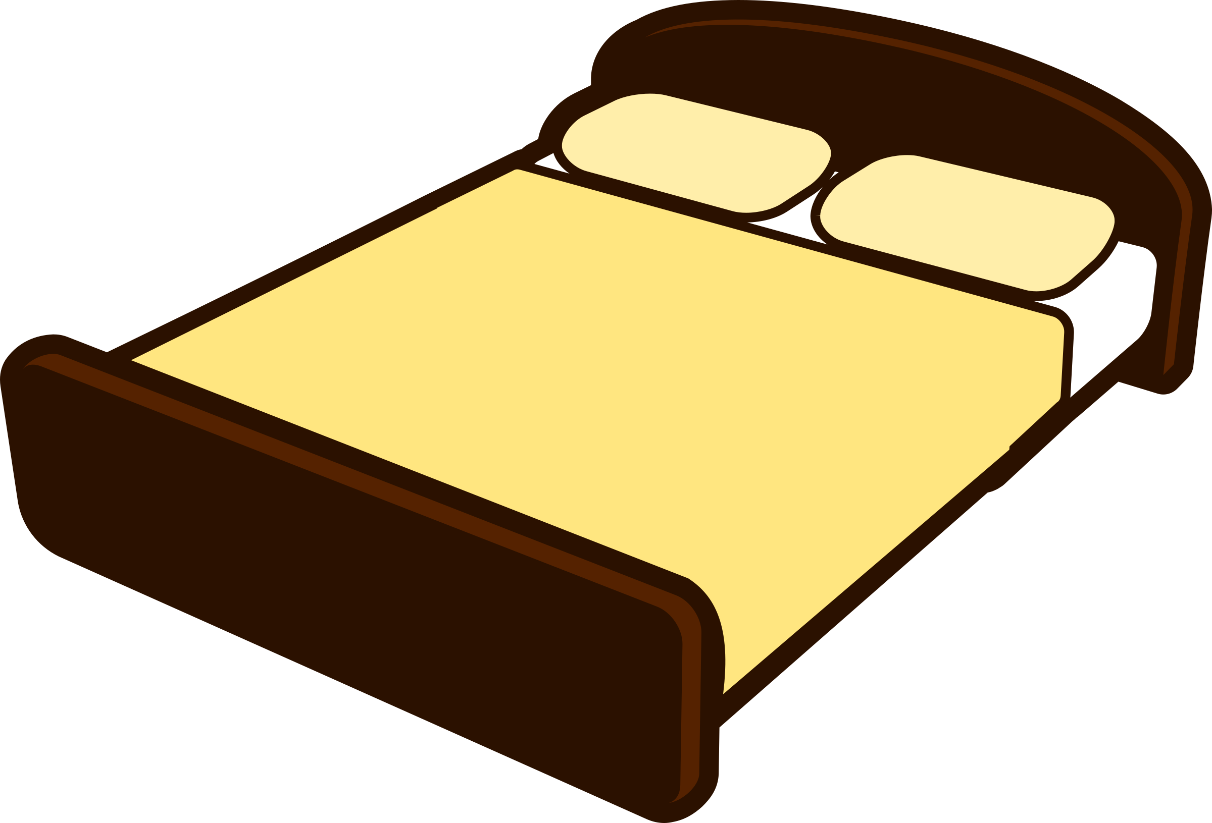 This Free Icons Png Design Of Tan Bed (2400x1631), Png Download