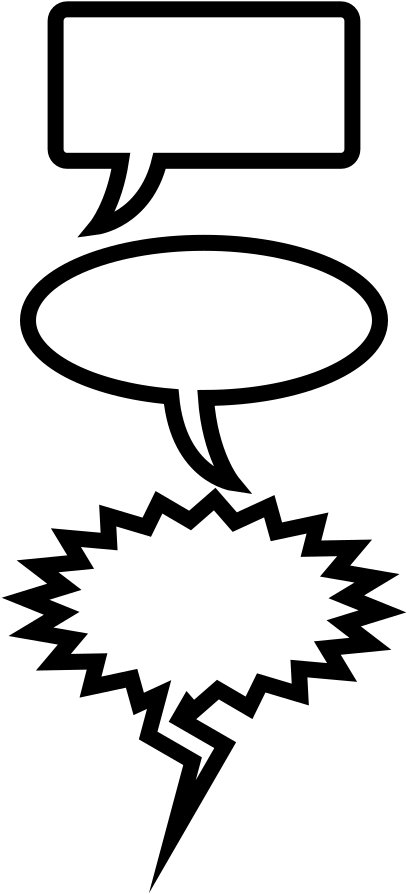1 - Speech Bubble Shape Png (333x800), Png Download