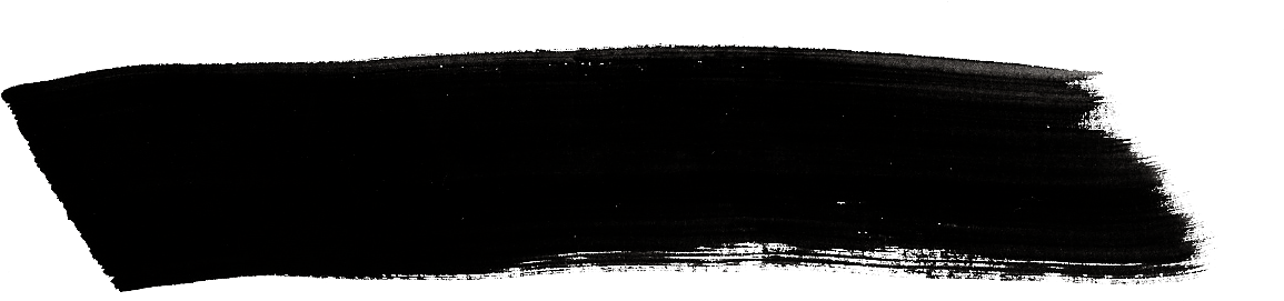 Paintbrushstroke09 - Monochrome (1206x294), Png Download