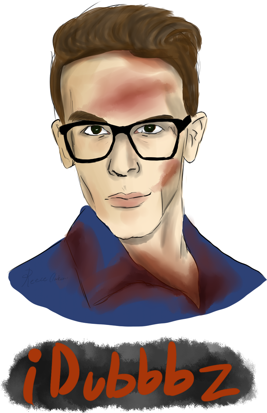 Clip Black And White Bloody Idubbbz - Drawing (1045x1528), Png Download