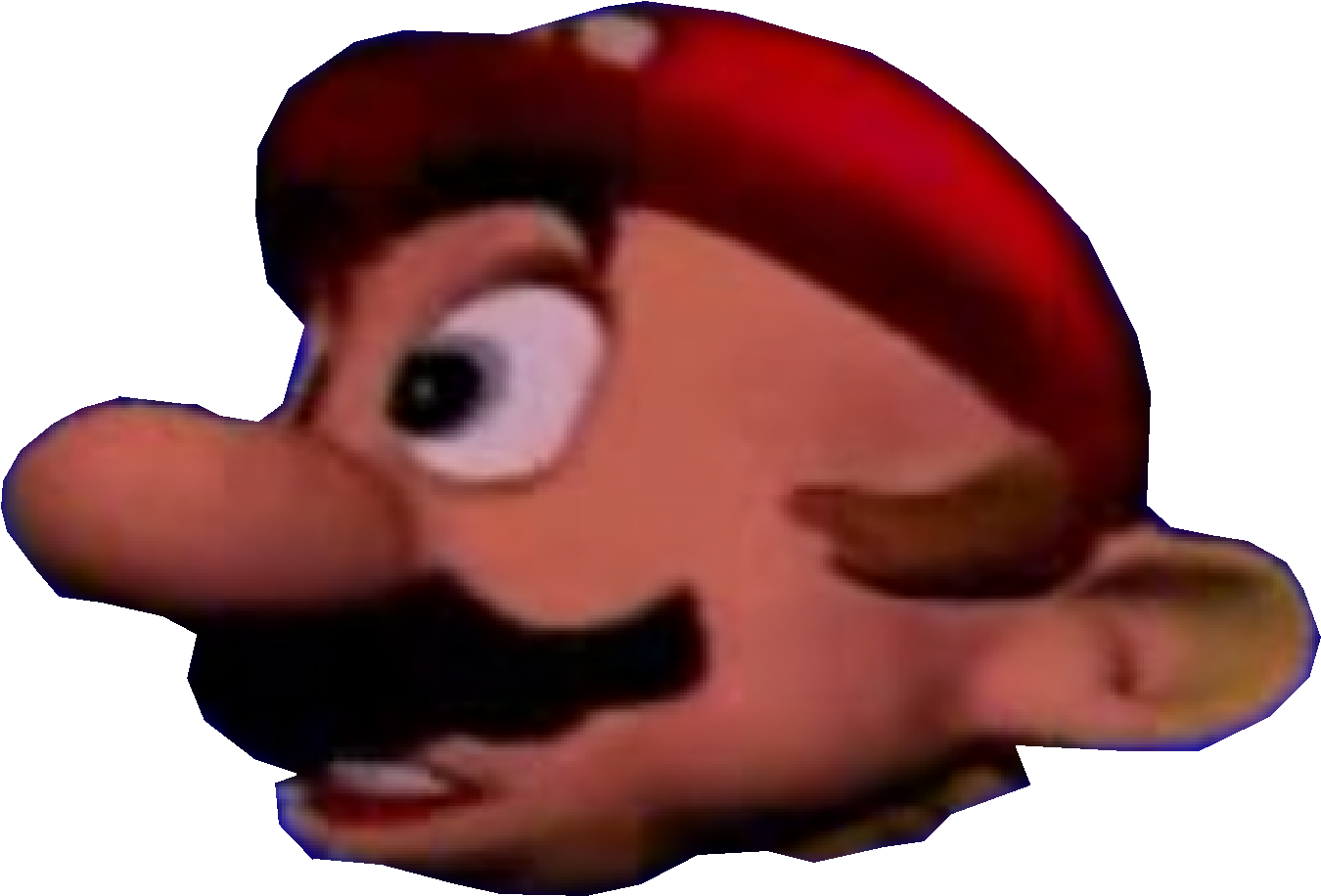 Mario Head Lose Pose - Super Smash Bros. (1433x1022), Png Download
