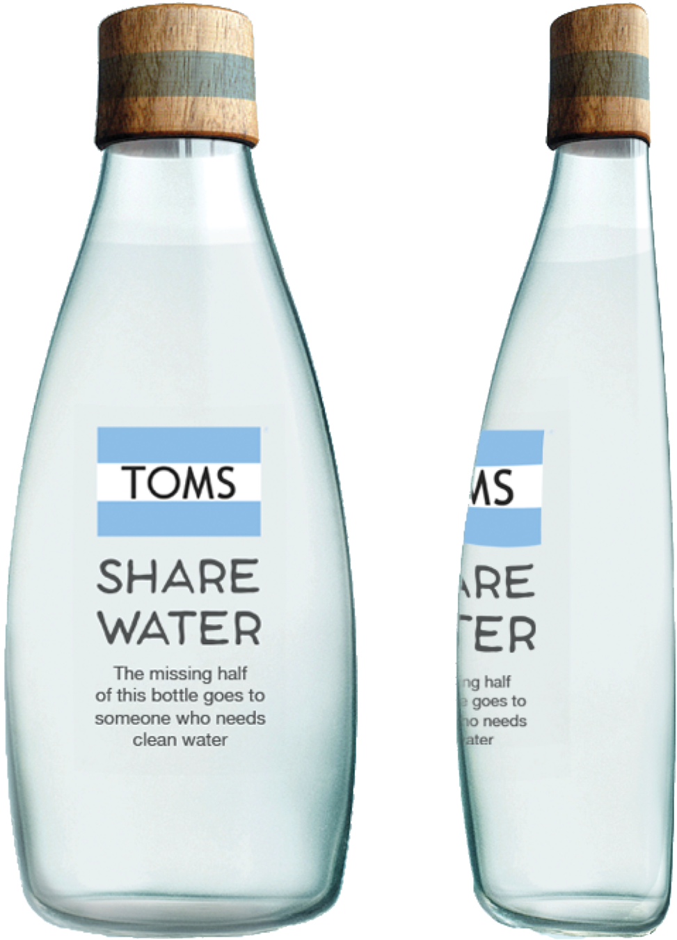 Bottle - Retap Retap Wooden Lid Walnut (1000x1358), Png Download