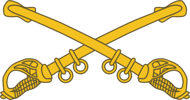 Us Cavalry Branch Insignia - Cavalry Branch Insignia (800x424), Png Download