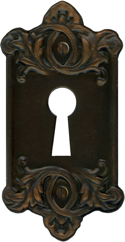 Graphic Royalty Free Stock Retro Vintage Key Plate - Old Fashioned Door Lock (405x789), Png Download