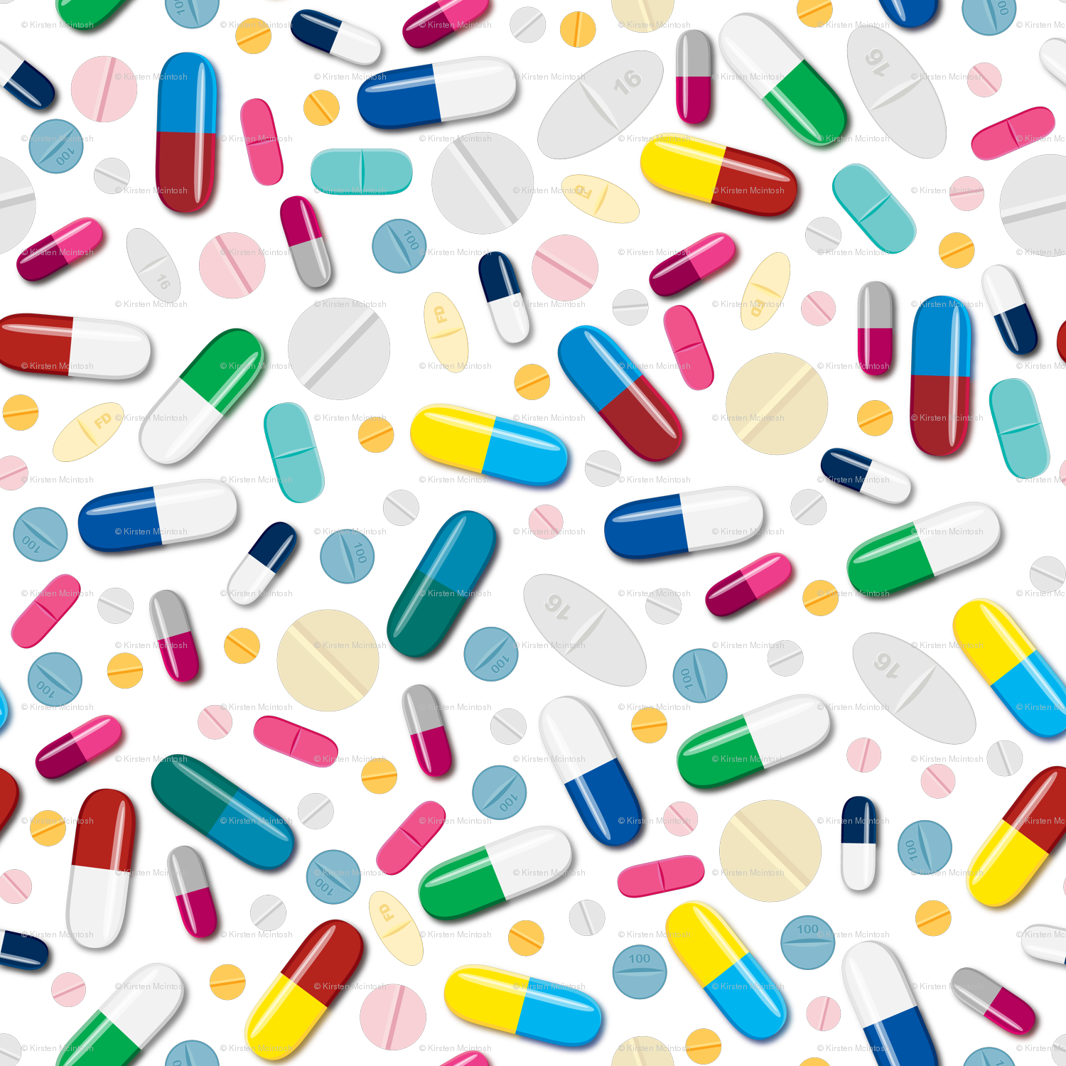 Happy Pills (1500x1500), Png Download
