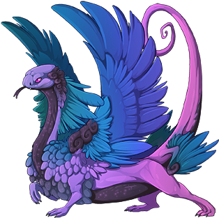 18093699 350 - Flightrising Female Coatl (350x350), Png Download