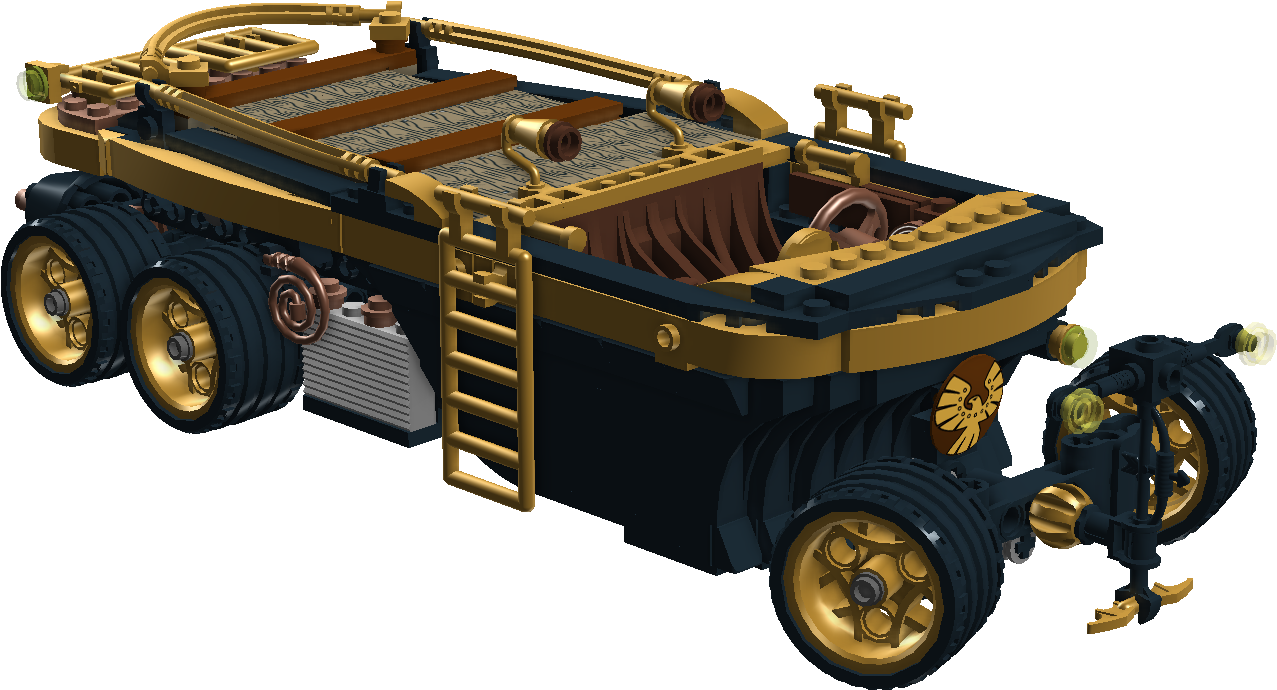 Steampunk Smolyanov Steam-yacht - Scale Model (1635x847), Png Download