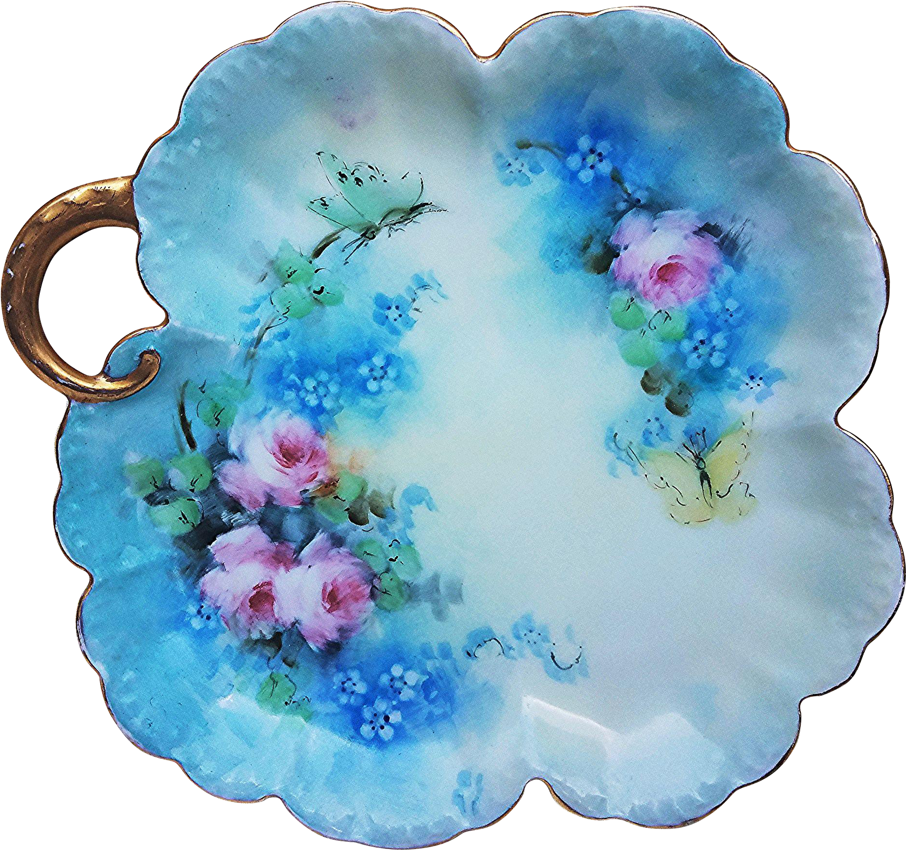 Exceptional Rosenthal Bavaria 1900's Hand Painted Vibrant - Porcelain (1867x1867), Png Download