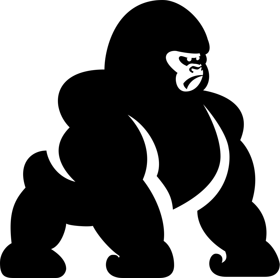Gorilla Comments - Kissing Silhouette (981x976), Png Download