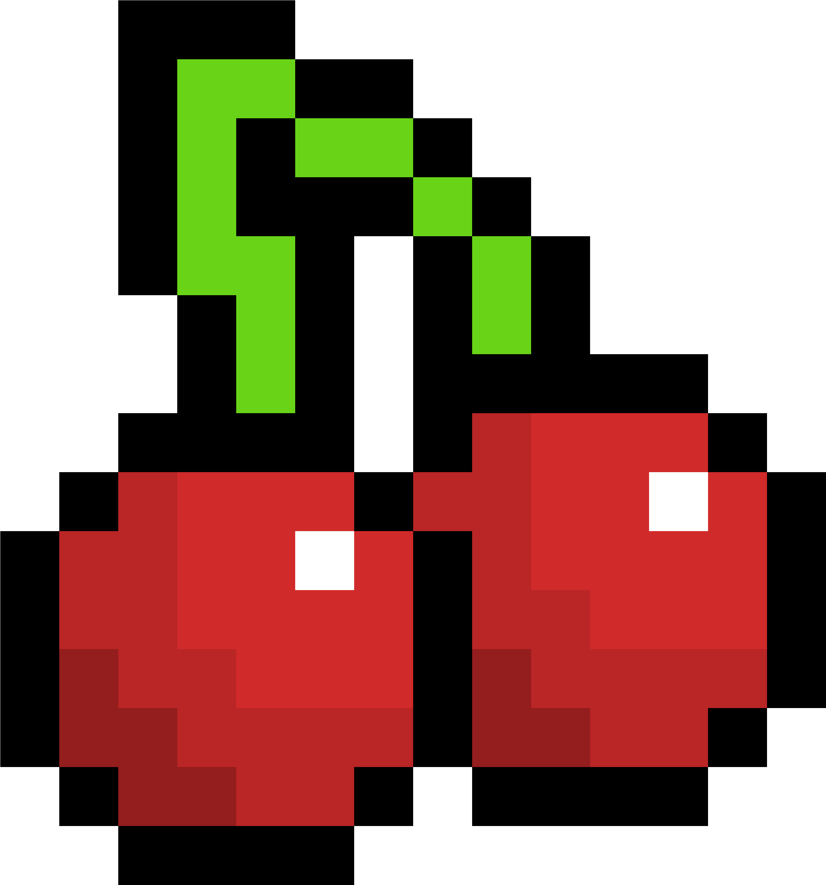 Cherry - Pixel Art Unicorn Emoji (4000x4000), Png Download