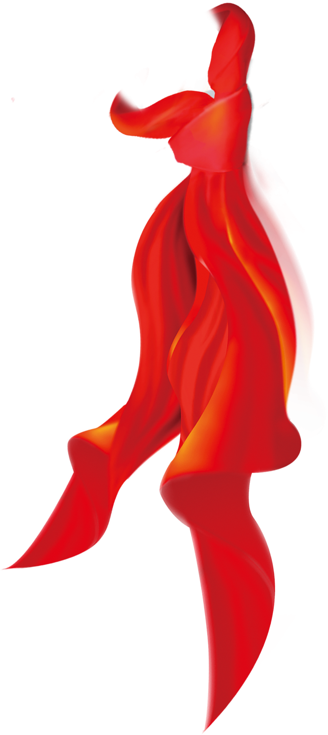 This Graphics Is Red Red Scarf Decoration Vector About - Red (1590x2801), Png Download