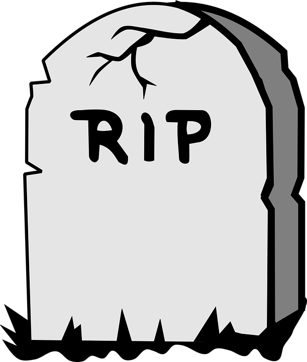 Graphic Free Stock Stone Tomb Pencil And In Color - Tombstone Drawing (504x594), Png Download
