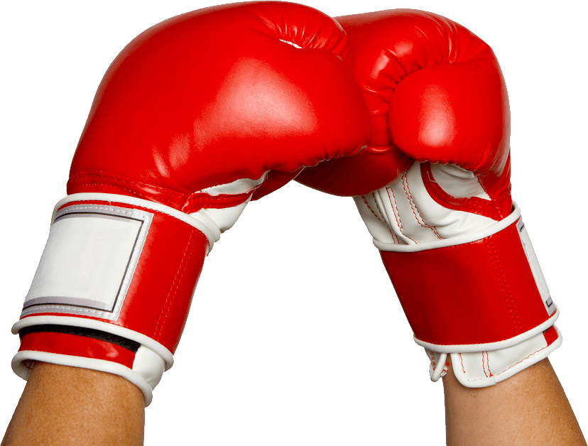 Boxing Gloves Hands - Hands In Boxing Gloves (828x628), Png Download