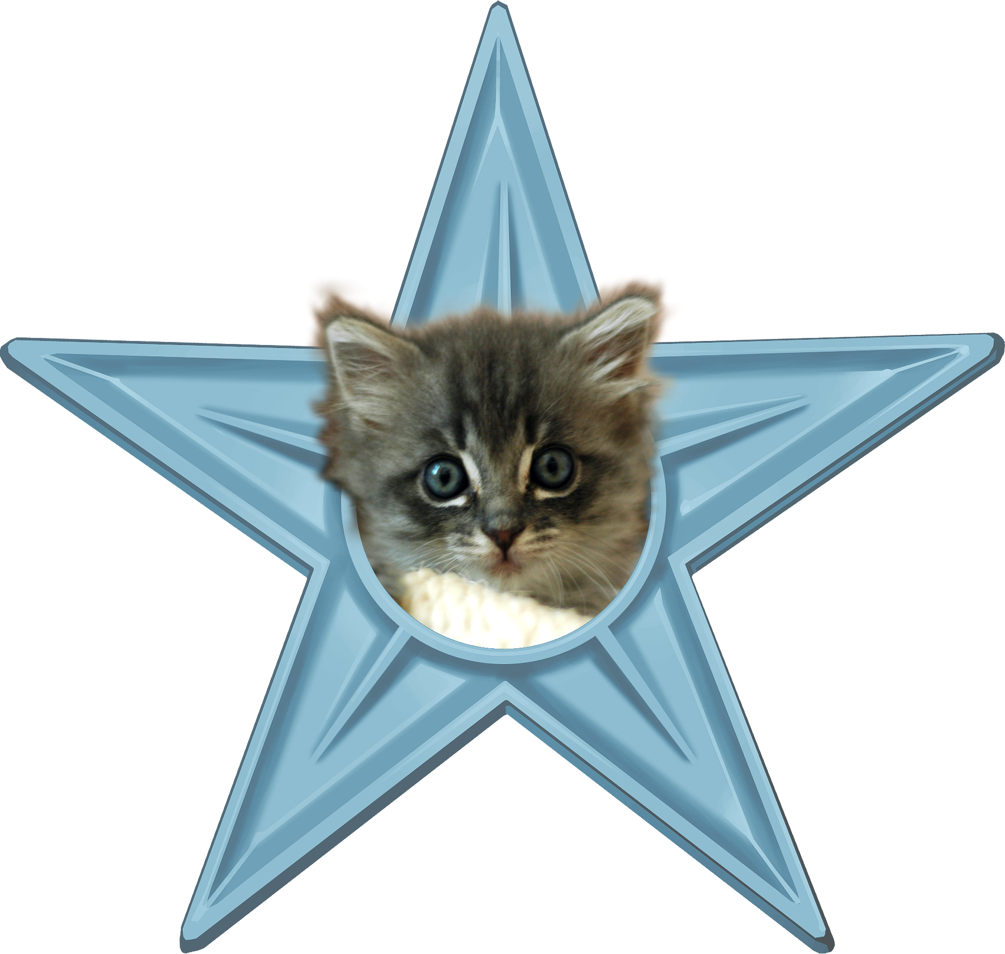 Cute Kitten Barnstar - 4 X Lol Cat Badge Button Pins Kitteh (1inch/25mm Diameter) (2000x1900), Png Download