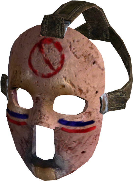 Hockey Mask - Fallout New Vegas Hockey Mask (650x800), Png Download
