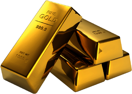 Gold Bars Png (431x307), Png Download
