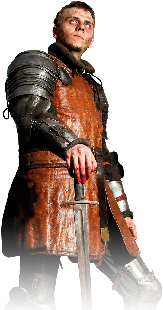 Macbeth At Shakespeare's Rose Theatre - Surrendering To The Knight (679x1040), Png Download