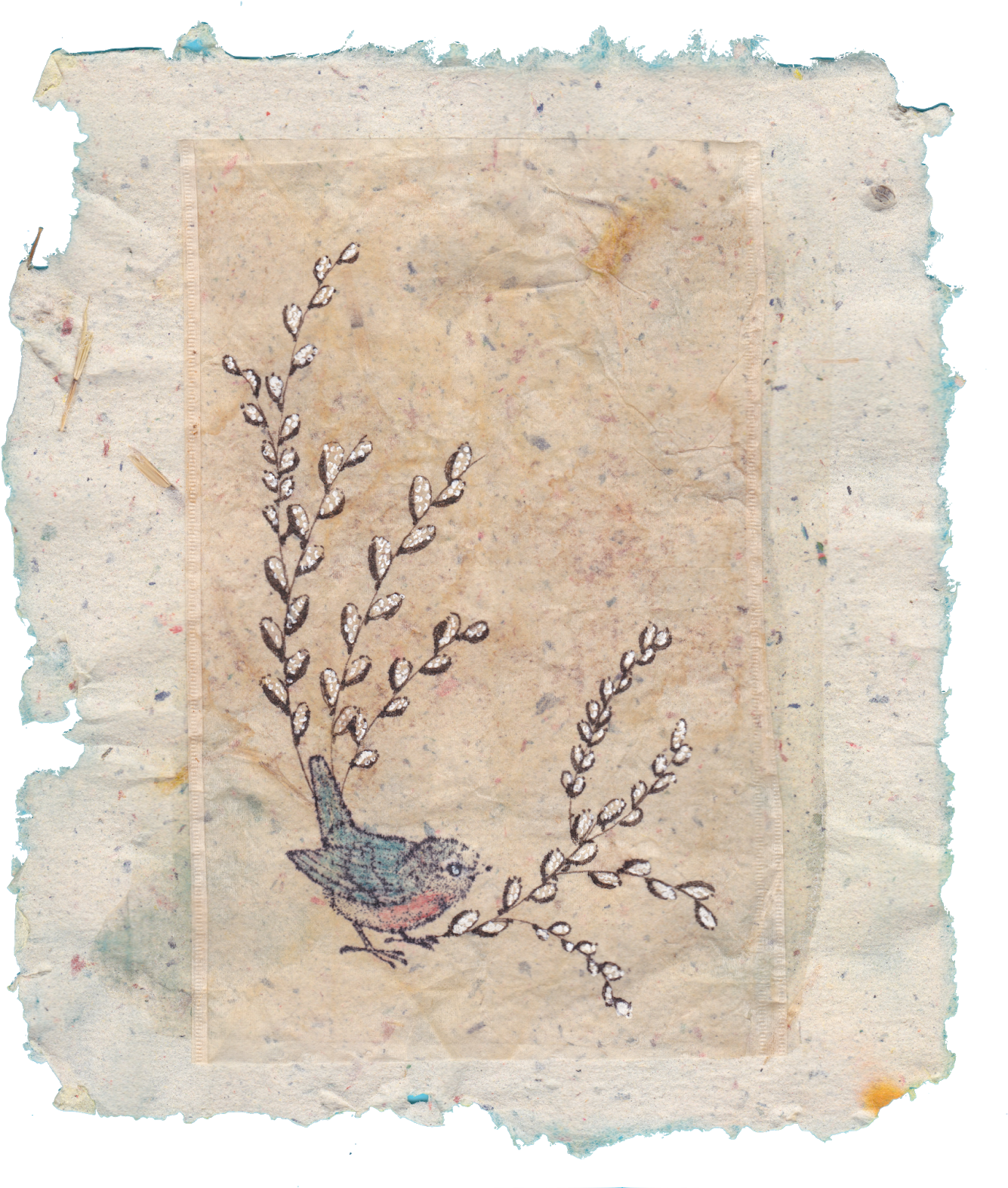 Pre-strung Zendala Traced Onto A Used Coffee Filter - Motif (1396x1600), Png Download