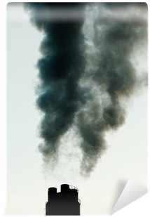 Industrial Pollution Chimneys Black Smoke Emission - Chimney (400x400), Png Download