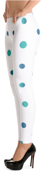 Watercolor Polka Dot Leggings - Leggings (600x600), Png Download