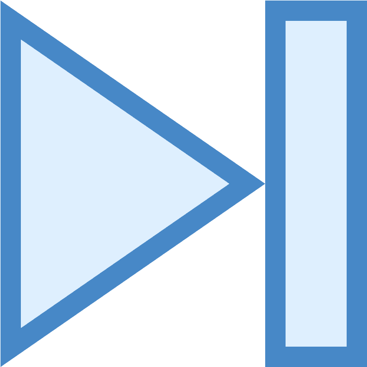 The Icon Shows A Button That Would Toggle A Video Player - 箭頭 圖 去 背 (1600x1600), Png Download