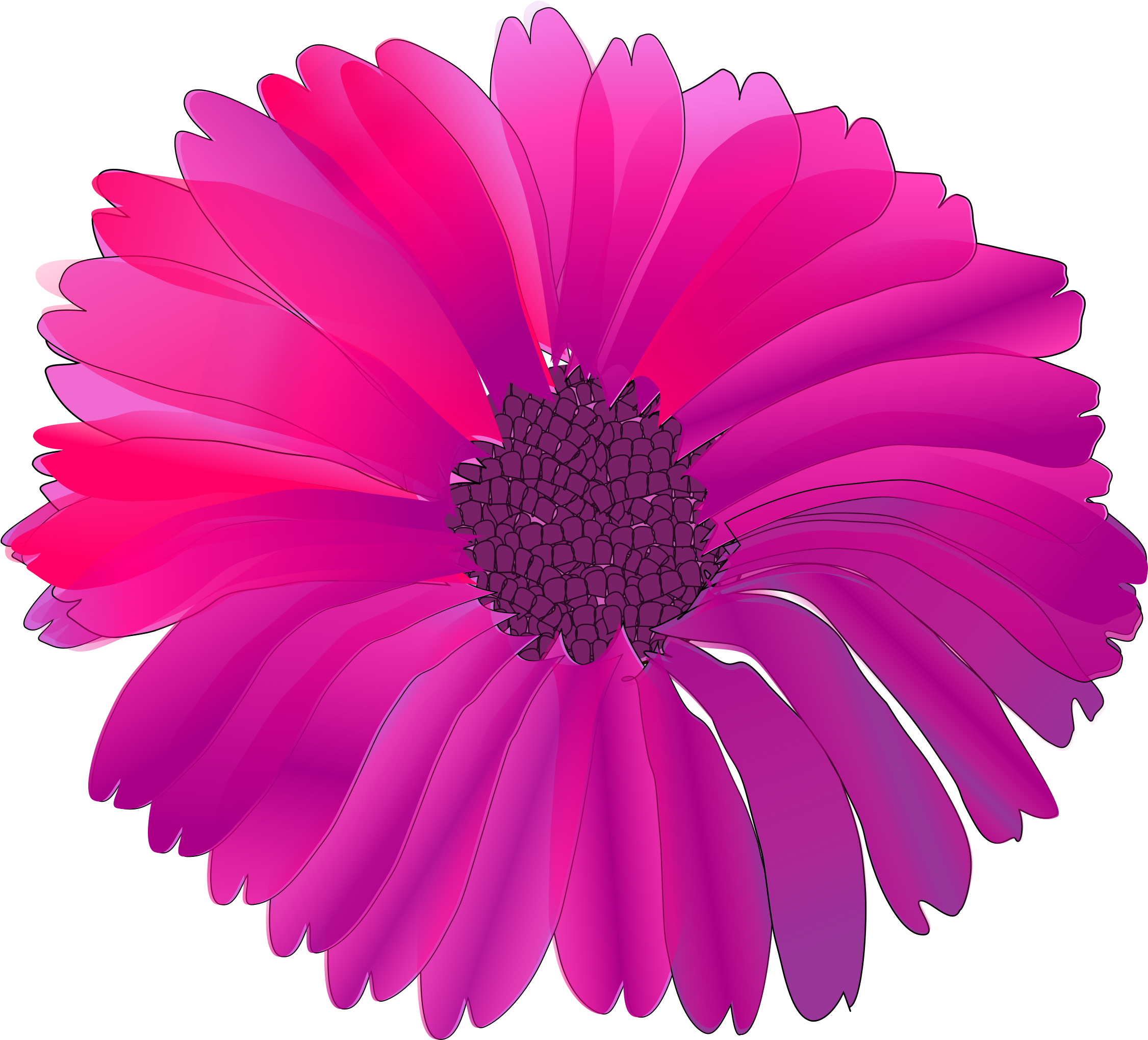 This Free Icons Png Design Of Flower Pink (2400x2088), Png Download