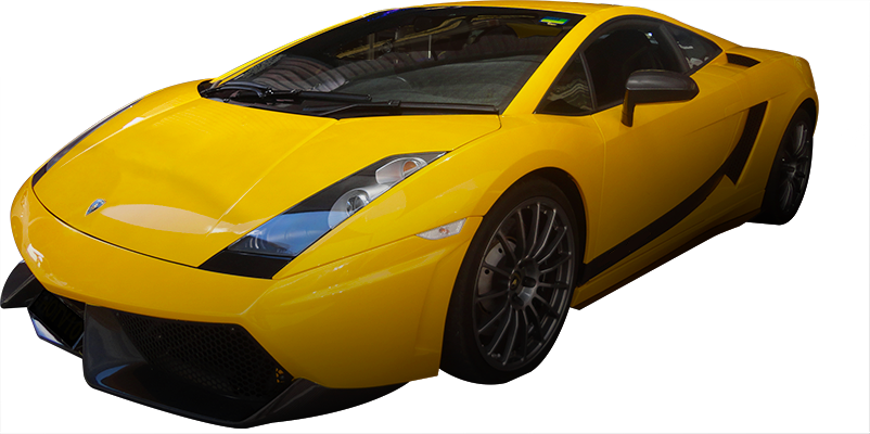 Yellow Lamborghini Transparent Background Png - Yellow Lamborghini Gallardo Png (802x400), Png Download