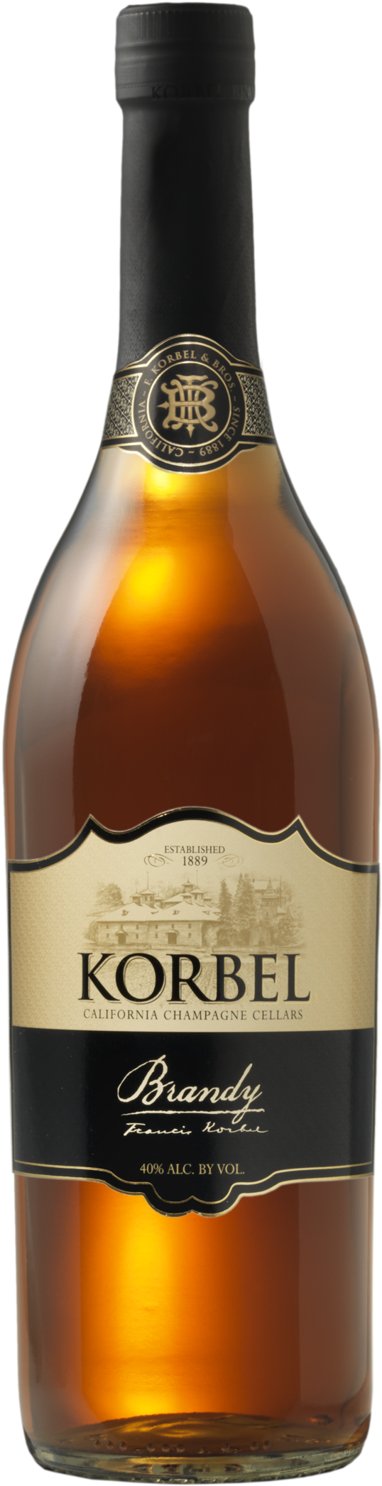 Korbel Brandy - 1.75 L Bottle (672x2242), Png Download