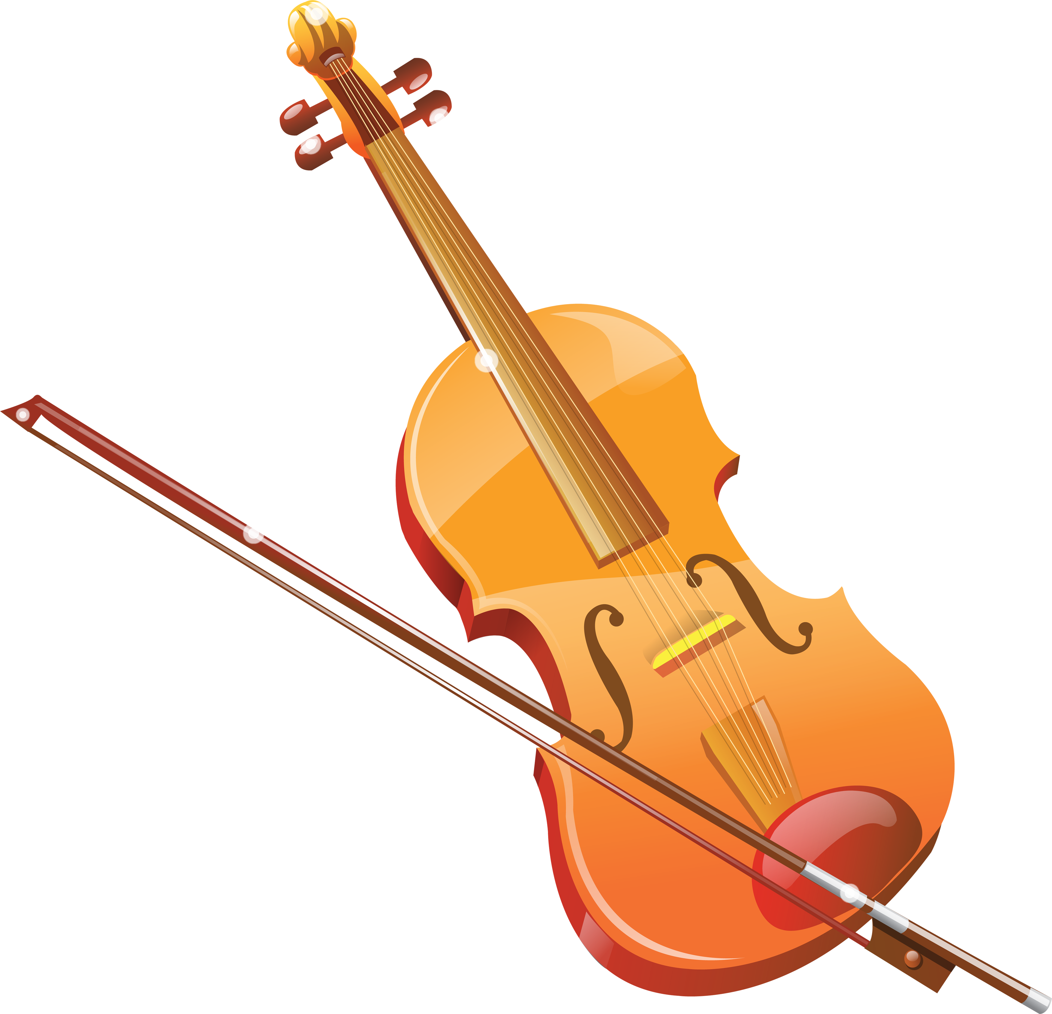 Ícones De Violino (3505x3381), Png Download