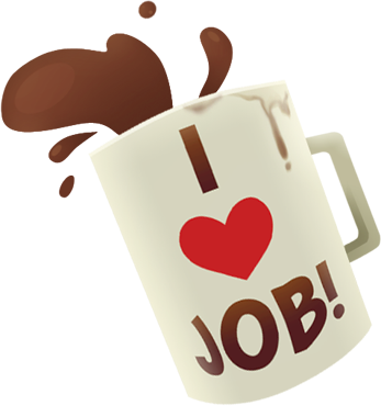 I Heart Job Coffee Mug - Job Simulator I Heart Job (347x370), Png Download