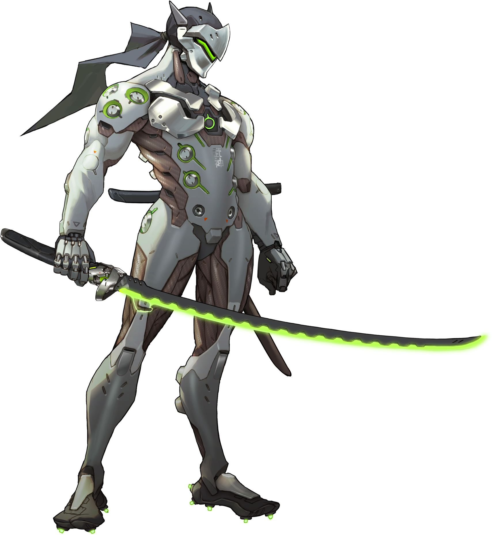 Overwatch Genji (1200x1304), Png Download