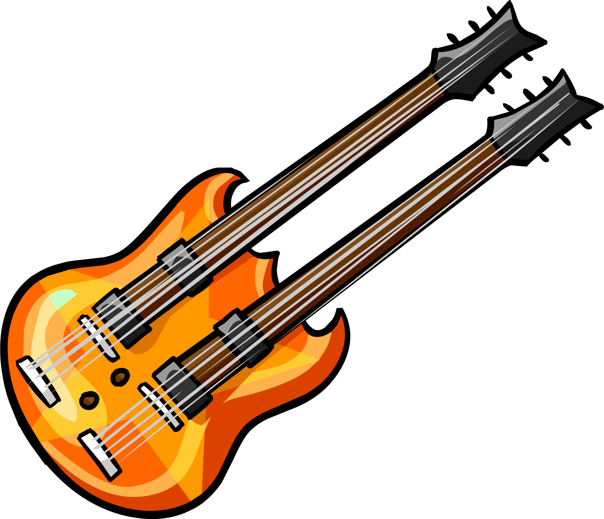 Guitar Neck Png Graphic Transparent - Club Penguin Codes Guitar (2057x1770), Png Download