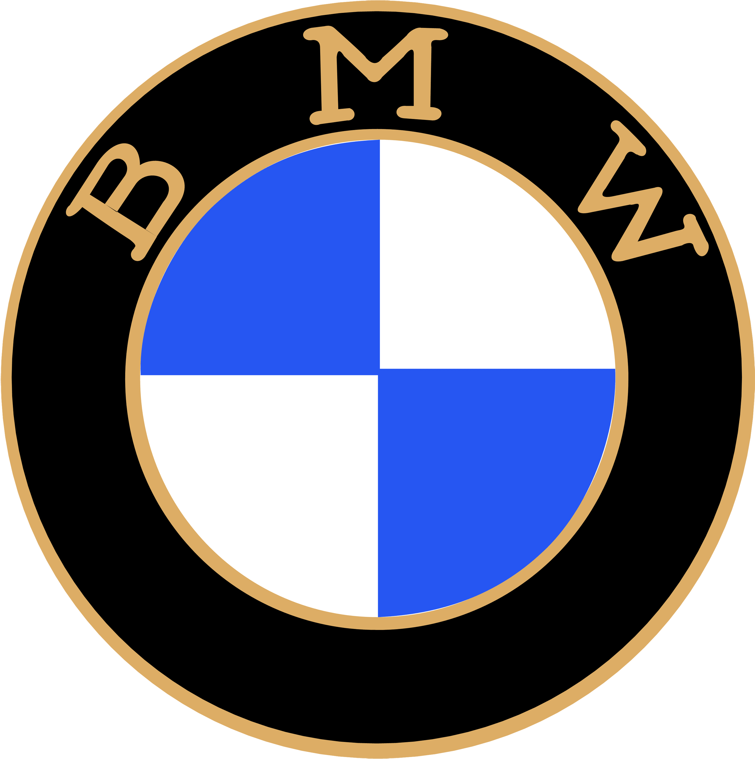 History, Meaning - Bmw First Logo (2700x2715), Png Download