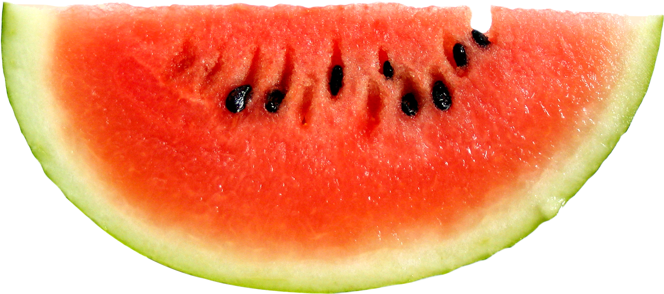 Slice Of Watermelon Png Graphic Download - Watermelon Slice Png (1352x621), Png Download