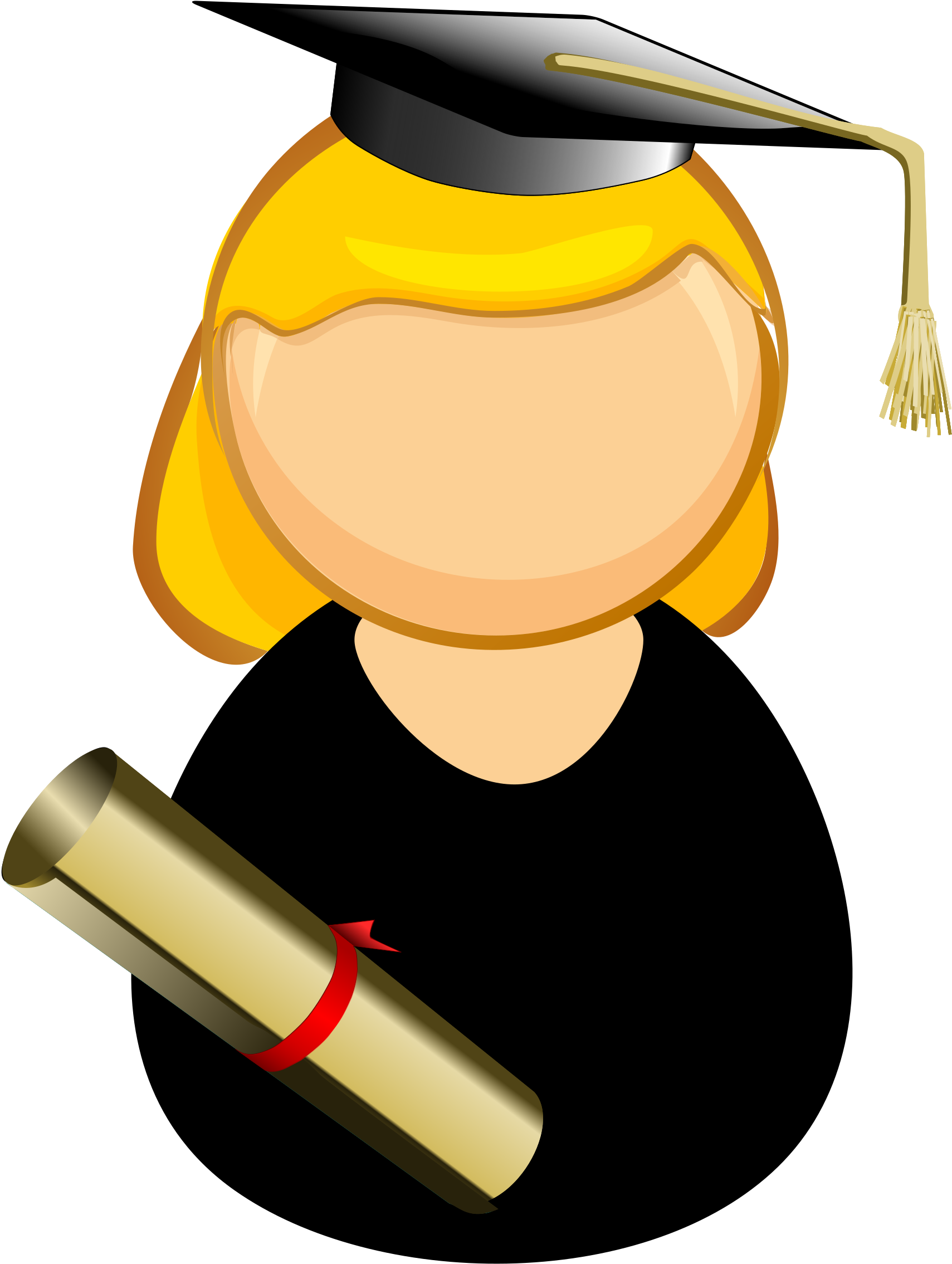 This Free Icons Png Design Of Graduated Student (1840x2400), Png Download