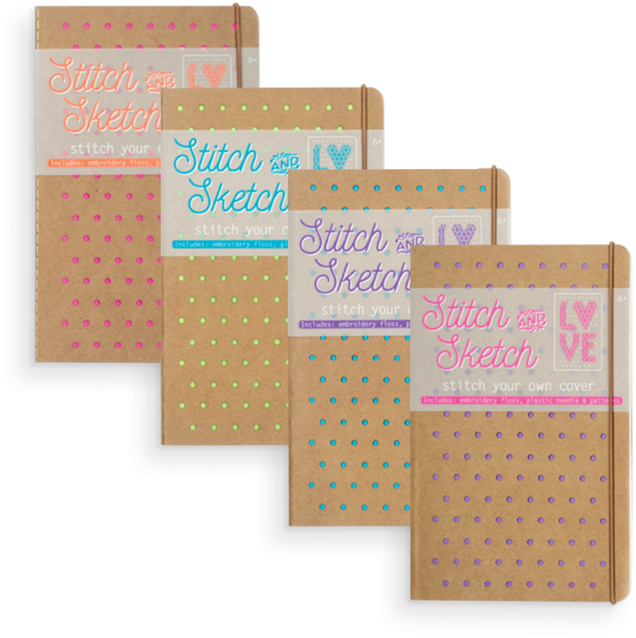 Ooly, Stitch & Sketch Notebook, Purple (118-179) (1024x1024), Png Download