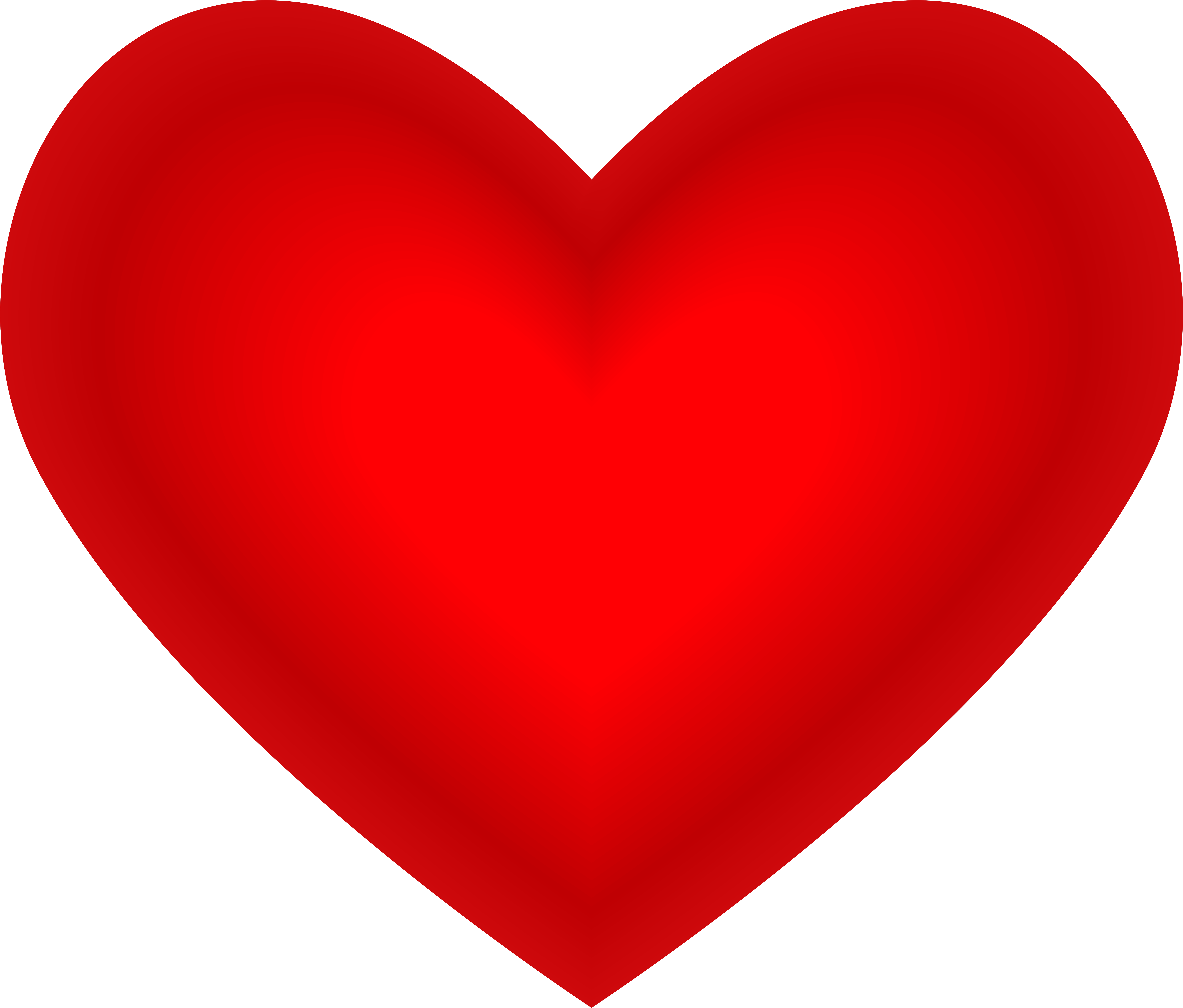 Red Heart Png (8000x6819), Png Download