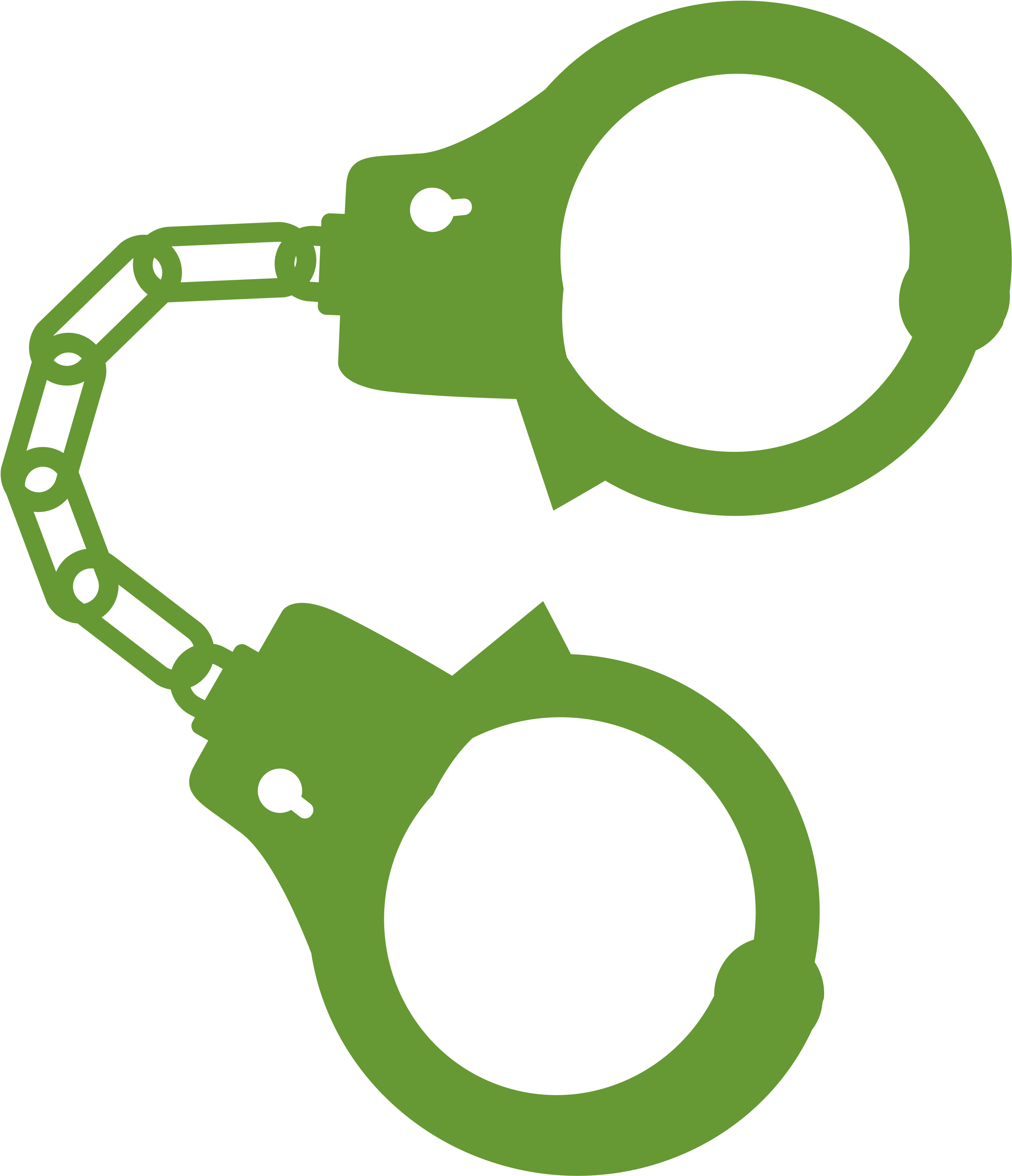 Handcuff Icon Png - Handcuffs (2900x3449), Png Download