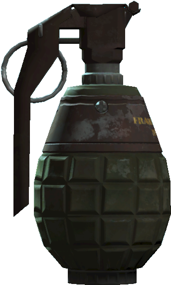 Fallout4 Fragmentation Grenade - Frag Grenade Png (345x593), Png Download