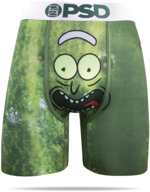 Rick & Morty Pickle Rick Men's Boxer Brief - Rick And Morty Pickle Rick (400x400), Png Download