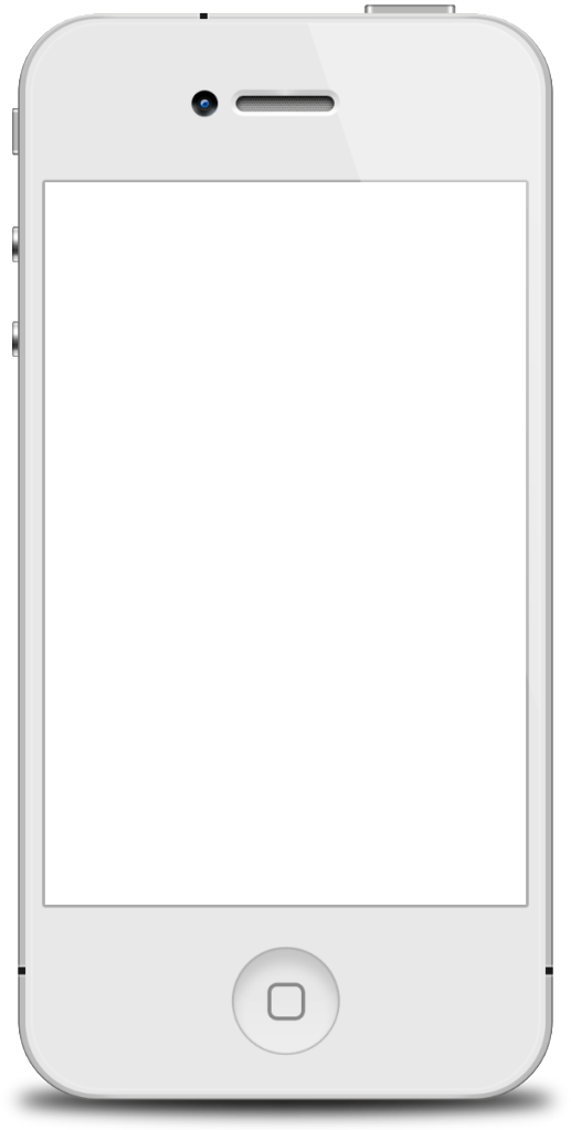 Iphone Png Transparent Vector Stock - White Iphone Transparent Png (517x1023), Png Download