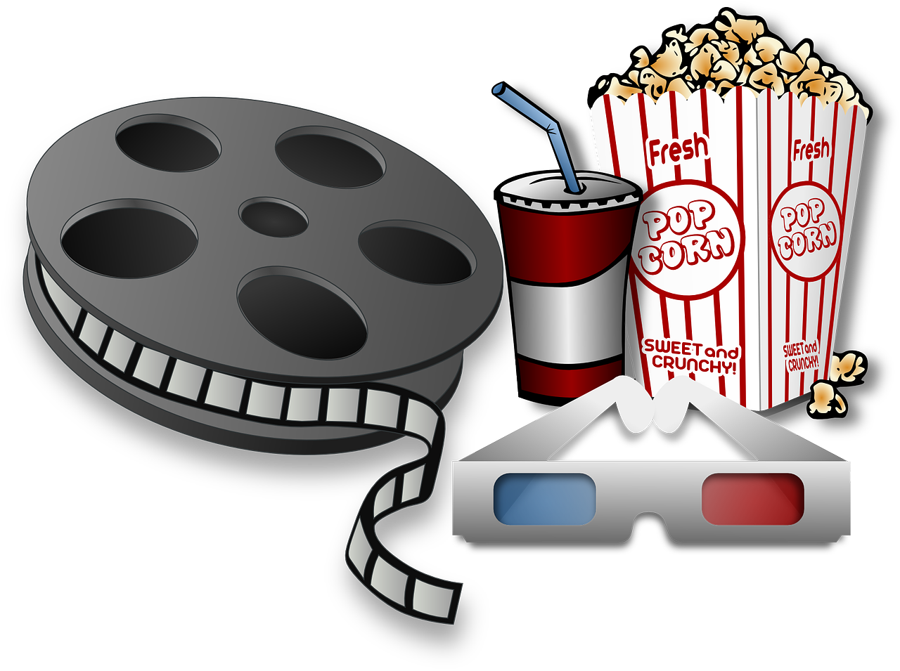 Clip Royalty Free Library Art Cinema Clip Gnokii Transprent - Clip Art Movie Reel (793x589), Png Download