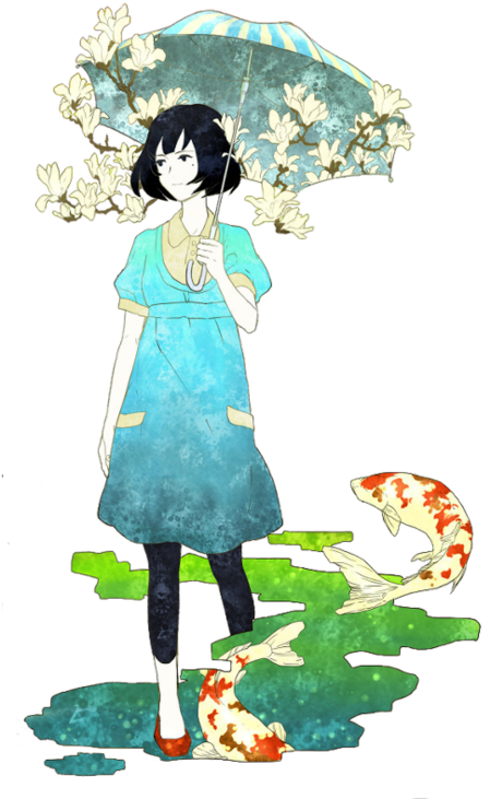 The Tatami Galaxy Image - Tatami Galaxy (500x750), Png Download