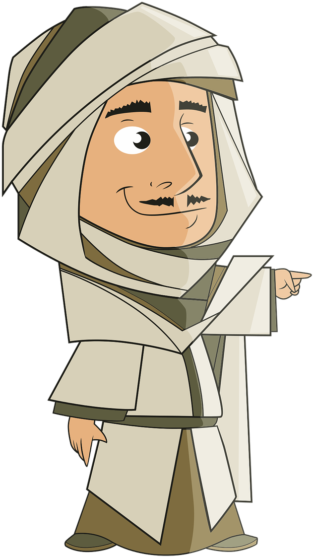 Download Arab Clipart Turban Boy Arab Man Cartoon Png Png Image With No Background Pngkey Com